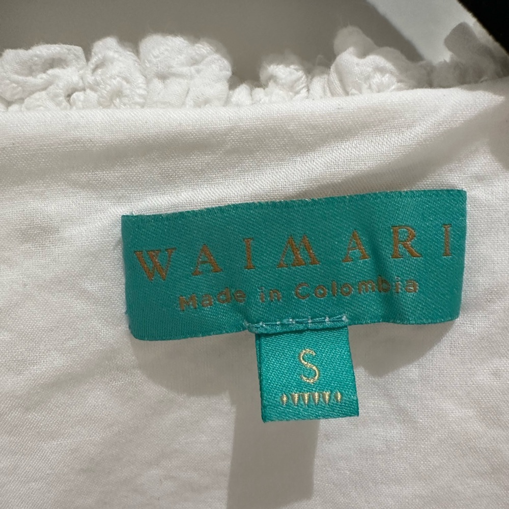Waimari wrap top eyelet white S - Picture 3 of 4